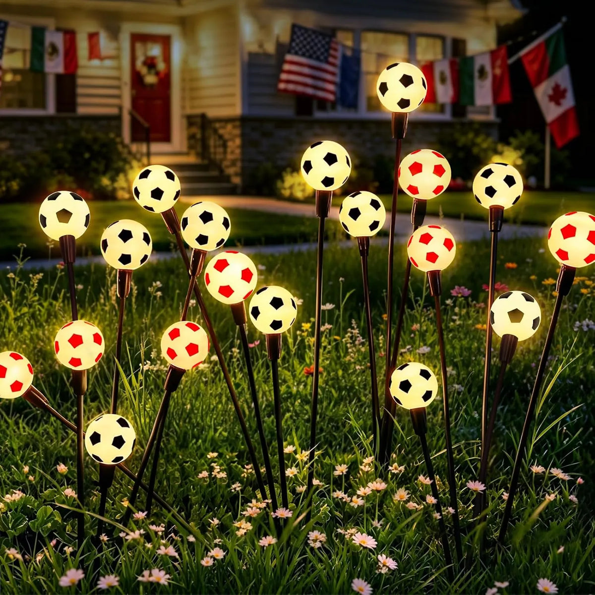 ASMAD Solar Lights Outdoor(4 Pack-32 LEDs),Solar Garden Lights,Fairy Lights